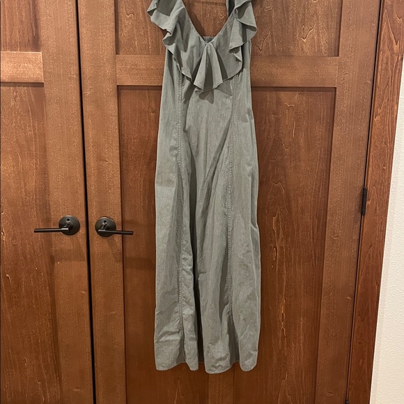 Universal Thread Backless Ruffle Dress in Sage Green - Picture 2 of 5